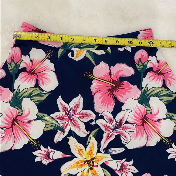 Rare Editions Floral A-Line Skirt - Pink and black Girls Size 12 - Picture 3 of 6